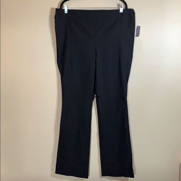 Warehouse One size 1X black stretchy pants NWT - Picture 1 of 4